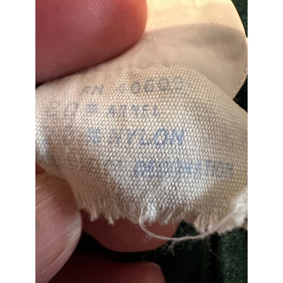 Vtg Danielle Green Velvet Jumper Wide Leg Zip Closure women’s M-L 70 style Read - Picture 3 of 16